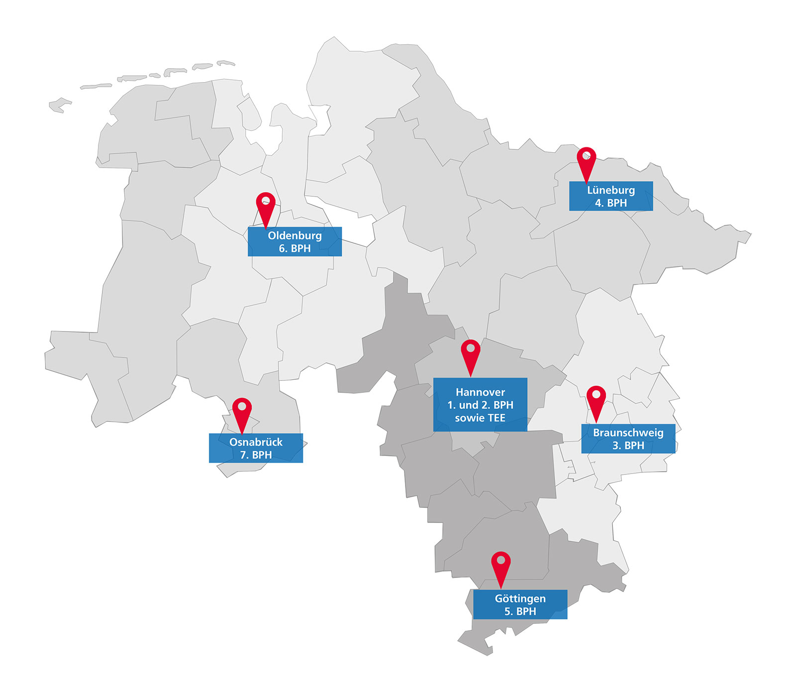 Standorte niedersachsen